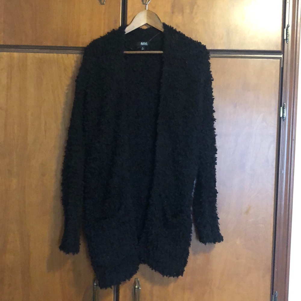 Black cardigan